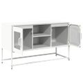 vidaXL TV skrinka biela 100,5x39x60,5 cm oceľ