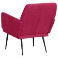 vidaXL Kreslo vínovočervené 62x79x79 cm zamat
