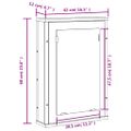 vidaXL Kúpeľňová skrinka so zrkadlom hnedý dub 42x12x60 cm komp. drevo