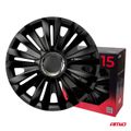 Poklice Royal 15” čierna sada 4ks COLOR BOX