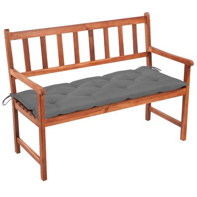 vidaXL Záhradná lavička s podložkou 120 cm akáciový masív