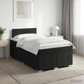 vidaXL Posteľ boxspring s matracom Čierna 120 x 200 cm Látka