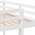 vidaXL Trojitá poschodová posteľ, biela 160x200/80x160 cm, borovica