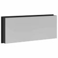 vidaXL Sprchový výklenok Čierna 75 x 30 x 9,5 cm Nehrdzavejúca oceľ