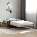 vidaXL Posteľný rám sivý sonoma 90x200 cm kompozitné drevo a kov