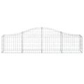 vidaXL Oblúkový gabionový kôš 18 ks 200x30x40/60 cm pozinkované železo