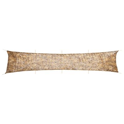 vidaXL Maskovacia sieť s úložným vreckom 844x142 cm piesková