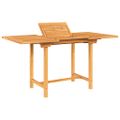 vidaXL Predlžovací záhradný stôl 110-160x80x75 cm masívny teak