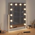 vidaXL LED zrkadlo na umývadlo Biela 44 x 10 x 53 cm Sklo a oceľ