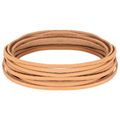 vidaXL Kožený remienok 1 Svetlohnedá 200 x 0,3 cm Koža