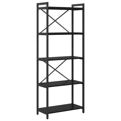 vidaXL Regál na knihy Čierny dub 60 x 30 x 155 cm Kompozitné drevo