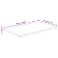 vidaXL Stolová doska 100x60x2,5 cm živý okraj masívne mango
