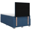 vidaXL Posteľ boxspring s matracom Modrá 120 x 200 cm Látka