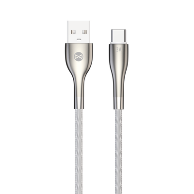 Kábel Forever Sleek USB - USB-C 1,0 m 3A biely