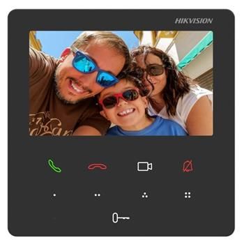 Hikvision Vnútorná IP stanica s 4,3" dotykovou TFT obrazovkou, PoE