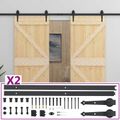 vidaXL Posuvné dvere 2 ks 90 x 210 cm Borovicový masív