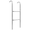 vidaXL Dvojstupňový rebrík k trampolíne, oceľ, strieborný 72 cm (vhodné pre výšku 65 cm)