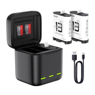 Trojkanálová nabíjačka batérií pre GoPro Hero 13 Black Telesin (S0-BCG-10-TGP)