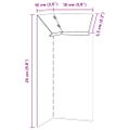 vidaXL Slimáková ohrada 10 x 10 x 25 cm Nehrdzavejúca oceľ Strieborná