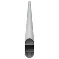 vidaXL Tyč do skrine 12 ks Strieborná 664 x 15 x 29 mm
