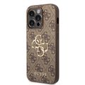 Obal Guess pre iPhone 15 Pro 6.1" GUHCP15L4GMGBR hnedý hardcase 4G Big Metal Logo