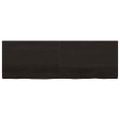 vidaXL Kúpeľňová doska tmavohnedá 180x60x(2-4) cm ošetrený masív