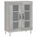 vidaXL Vysoká skrinka sivý dub sonoma 69,5x34x180 cm spracované drevo