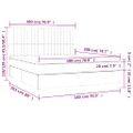 vidaXL Posteľný rám boxsping s matracom tmavozelený 180x200 cm zamat