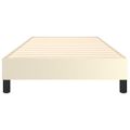 vidaXL Posteľný rám s boxspringom krémový 90x190 cm umelá koža