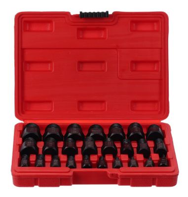 Sada vytahovákov poškodených skrutiek a matíc MECHANIC NUT REMOVER 2, 25 ks SIXTOL