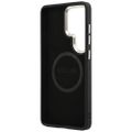 Puzdro Guess Saffiano Peony Embossed Ring MagSafe pre Samsung Galaxy S26 Ultra čierna