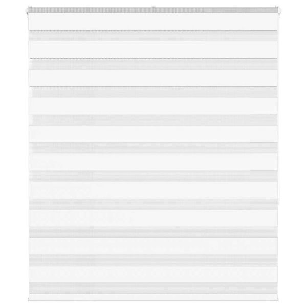 vidaXL Zebra roleta biela 125x150 cm šírka látky 120,9cm polyester