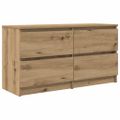 vidaXL TV skrinka Artisan Dub 100x35x54 cm Drevo