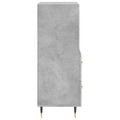 vidaXL Komoda betónovo sivá 34,5x34x90 cm spracované drevo