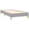 vidaXL Posteľ bez matraca bledosivý 80x200 cm látka