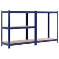 vidaXL Úložná polica modrá 80x40x180 cm oceľ a MDF