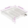 vidaXL Generátor studeného dymu 5-komorový 27 cm nehrdzavejúca oceľ