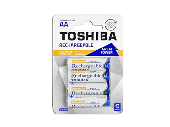 Batéria TOSHIBA NiMh R06/2250mAh dobíjací blister 4ks Batéria TOSHIBA NiMh R06/2250mAh dobíjací blister 4ks