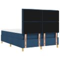 vidaXL Posteľ s pružinovým rámom Modrá 190 x 140 cm látka