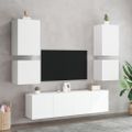 vidaXL TV nástenné skrinky 2 ks biele 40,5x30x40 cm kompozitné drevo