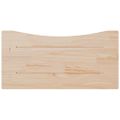 vidaXL Doska stolíka biela 80x40x2,5 cm masívne borovicové drevo