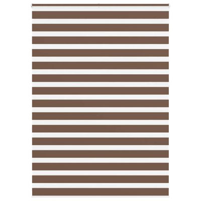 vidaXL Zebra roleta hnedá 155x230 cm šírka látky 150,9 cm polyester