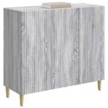 vidaXL Servírovacia skriňa Sivá sonoma 89 x 34,5 x 80 cm