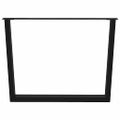 vidaXL Nohy k jedálenskému stolu v tvare V, 2 ks, čierne, 100 x (72-73,3) cm, oceľ