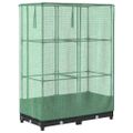 vidaXL Záhon s krytom na skleník ratanový vzhľad 80x40x123 cm