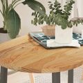 vidaXL Stolová doska bledohnedá 100x50x2 cm dubový masív oválny