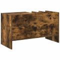 vidaXL Skrinka na gramofónové platne Dymová dub 78,5 x 35 x 45 cm