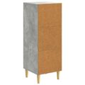 vidaXL Servírovacia skriňa Betónovo sivá 33 x 34,5 x 90 cm
