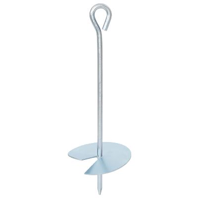 vidaXL Zemný kotviaci predmet 2 pcs Strieborná Ø10 x 30 cm