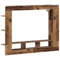 vidaXL TV skrinka 152 x 22 x 113 cm Staré drevo Kompozitné drevo
